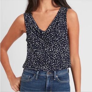 Banana Republic abstract dot sleeveless top